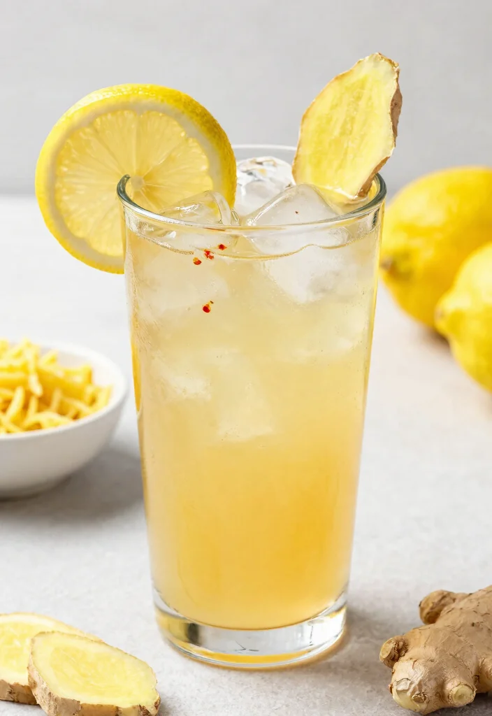 18 Body Detox Cleanse 3-Day Drink Plan for Beginners and Daily Wellness Support - 5. Spicy Ginger Lemonade 1