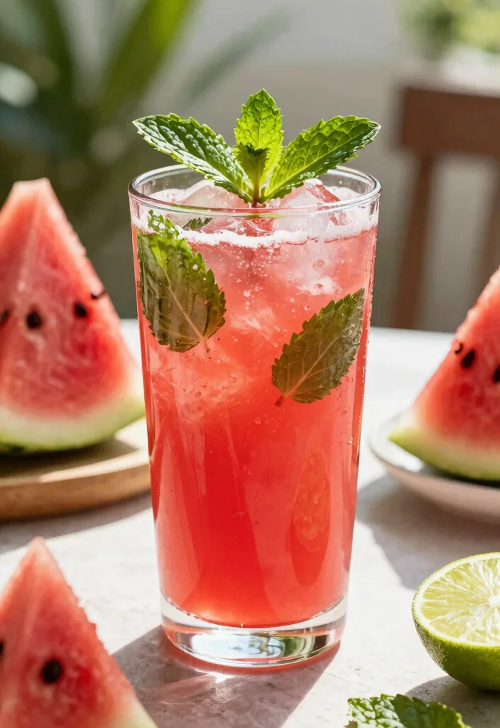 18 Colon Detox Cleanse Drink Recipes That Support Digestion and Bloating Relief - 13. Watermelon Mint Detox Juice 1