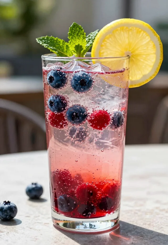 18 Colon Detox Cleanse Drink Recipes That Support Digestion and Bloating Relief - 17. Sparkling Berry Infused Water 1