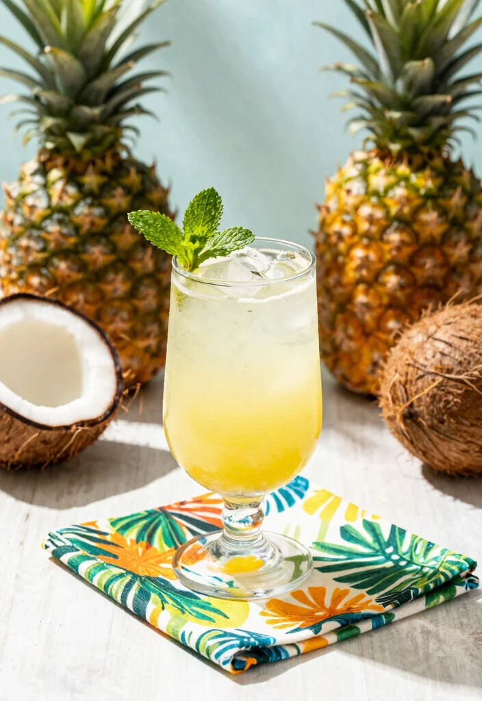 18 Colon Detox Cleanse Drink Recipes That Support Digestion and Bloating Relief - 5. Coconut Water & Pineapple Refresh 1