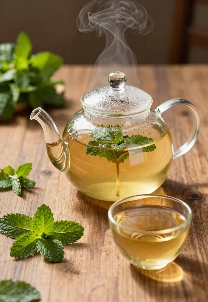 18 Colon Detox Cleanse Drink Recipes That Support Digestion and Bloating Relief - 8. Herbal Mint Detox Tea 1