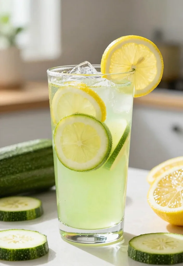 18 Detox Green Juice Recipes Packed with Leafy Greens and Fresh Vegetables - 11. Zucchini and Lemon Cooler 1