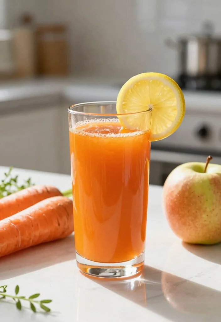 18 Detox Juice Recipes That Support Fat Flush and Digestive Balance - 10. Carrot Apple Detox Juice 1