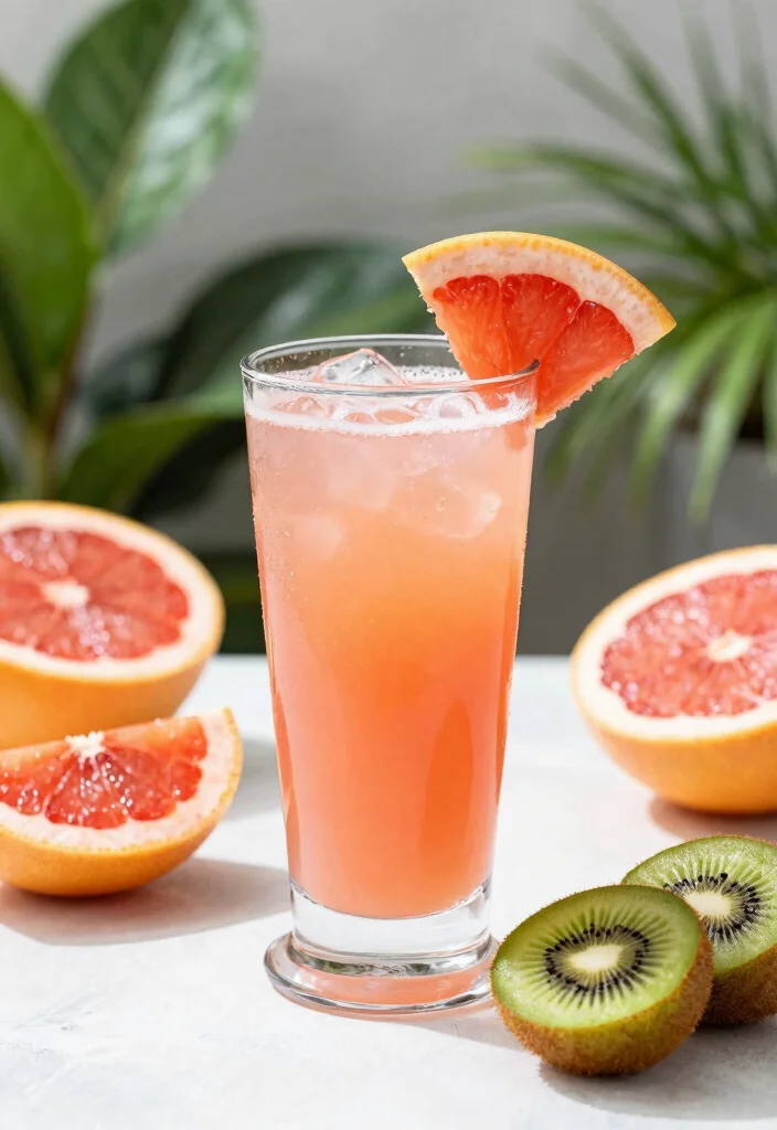 18 Detox Juice Recipes That Support Fat Flush and Digestive Balance - 16. Grapefruit Kiwi Detox Juice 1