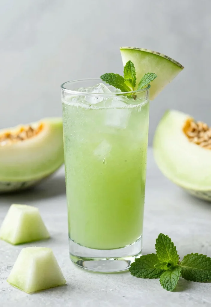 18 Detox Juice Recipes That Support Fat Flush and Digestive Balance - 18. Honeydew Mint Detox Juice 1