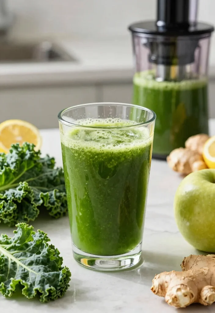 18 Detox Juice Recipes That Support Metabolism and Healthy Weight Goals - 1. Green Power Detox Juice 1