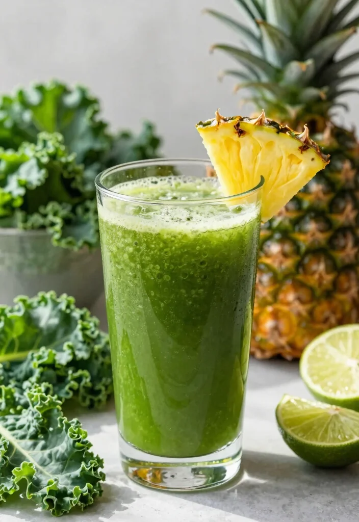 18 Detox Juice Recipes That Support Metabolism and Healthy Weight Goals - 14. Tropical Green Detox Juice 1