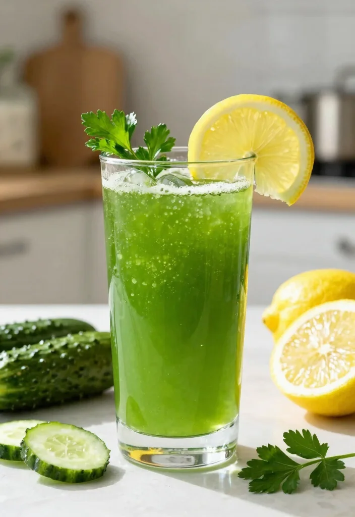 18 Detox Juice Recipes That Support Metabolism and Healthy Weight Goals - 15. Refreshing Herbal Detox Juice 1