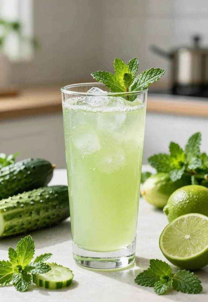 18 Detox Juice Recipes That Support Metabolism and Healthy Weight Goals - 7. Cucumber Mint Detox Juice 1