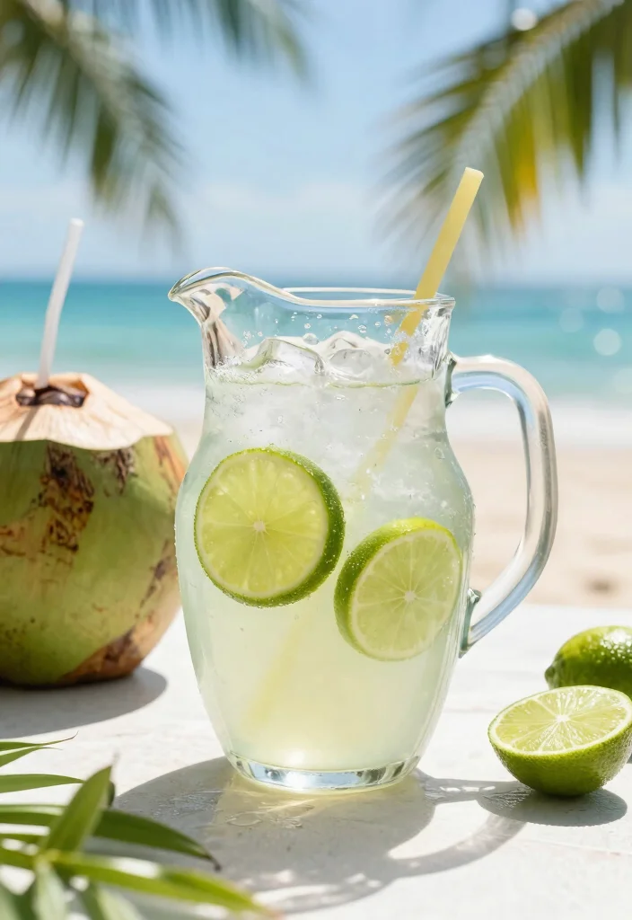 18 Detox Water Recipes That Support Belly Fat Loss and a Flatter-Looking Tummy - 13. Coconut Lime Splash 1