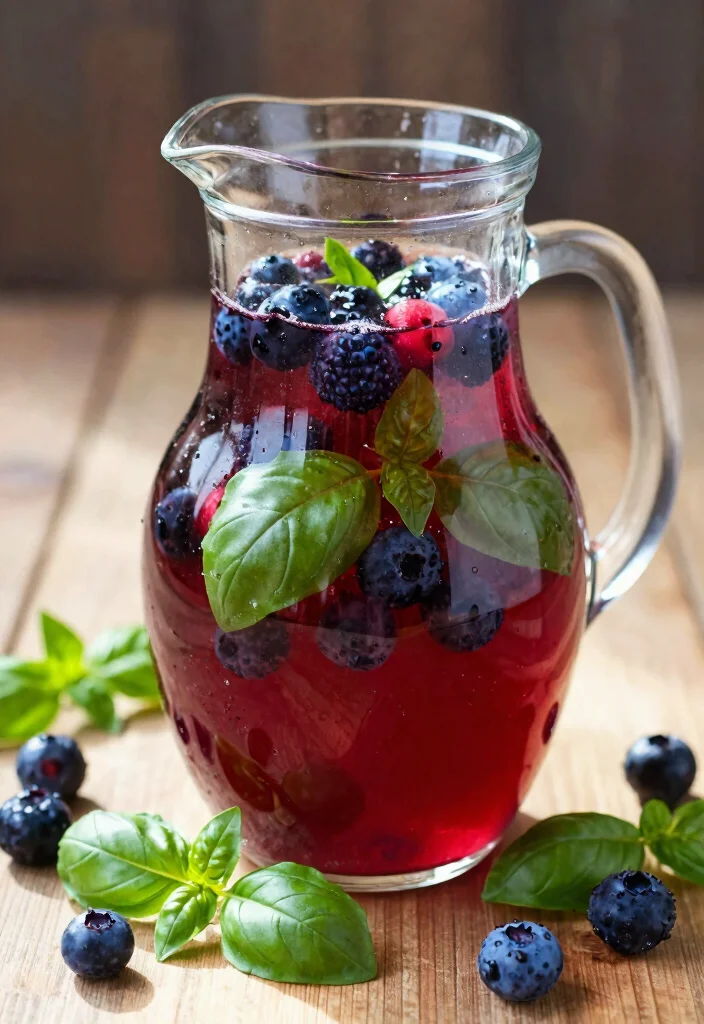 18 Detox Water Recipes That Support Belly Fat Loss and a Flatter-Looking Tummy - 3. Berry Basil Bliss 1