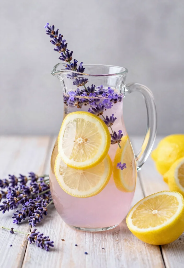 18 Detox Water Recipes That Support Belly Fat Loss and a Flatter-Looking Tummy - 7. Lavender Lemonade 1