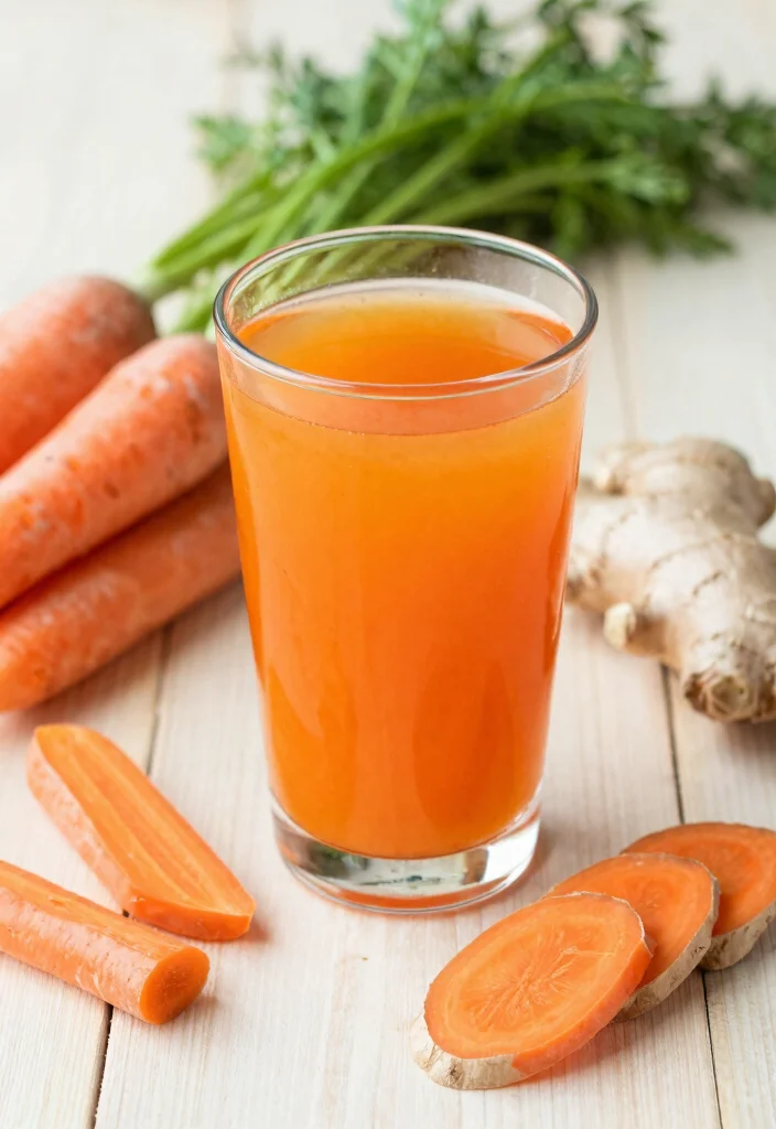 18 Detox Water Recipes for Brightening Skin and Even-Looking Complexion - 14. Carrot & Ginger Detox Delight 1