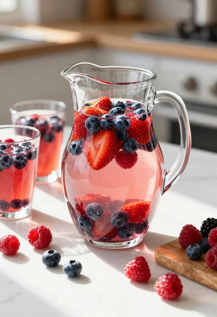 18 Detox Water Recipes for Brightening Skin and Even-Looking Complexion - 3. Berry Delight Detox Water 1