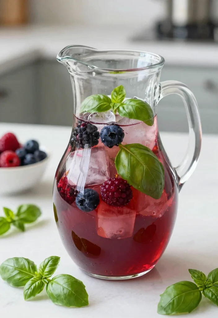 18 Detox Water Recipes for Clear Skin Using Fruits, Herbs, and Daily Hydration - 2. Berry Basil Delight 1