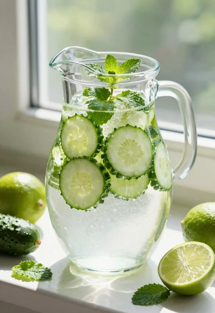 18 Detox Water Recipes for Clear Skin Using Fruits, Herbs, and Daily Hydration - 3. Cucumber Lime Refresh 1