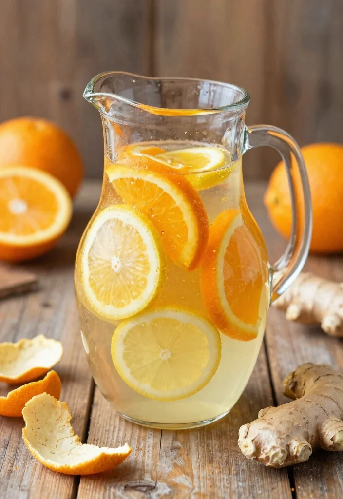 18 Detox Water Recipes for Winter with Warming Ingredients and Immune Support - 1. Citrus Ginger Infusion 1