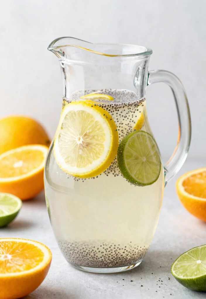 18 Detox Water Recipes for Winter with Warming Ingredients and Immune Support - 17. Chia Seed Citrus Detox Water 1