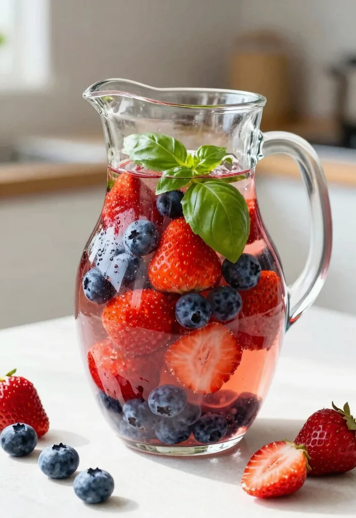 18 Detox Water Recipes for Winter with Warming Ingredients and Immune Support - 6. Berry Basil Detox Water 1