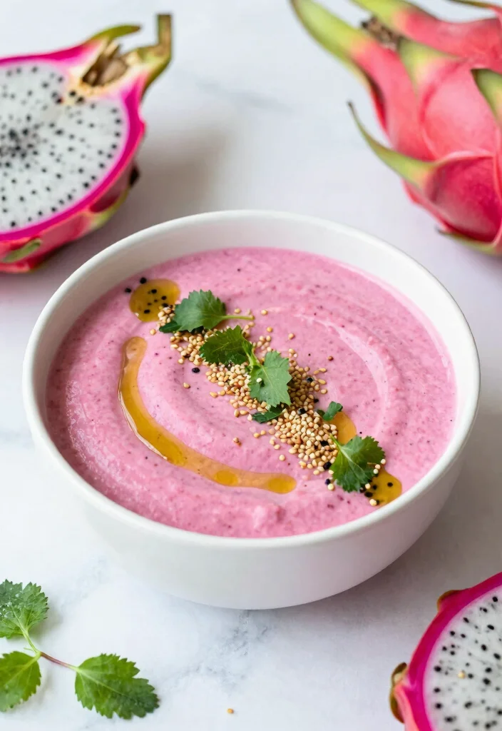18 Dragon Fruit Smoothie Bowl Recipes Bright and Fresh - 13. Sweet and Savory Dragon Fruit Bowl 1