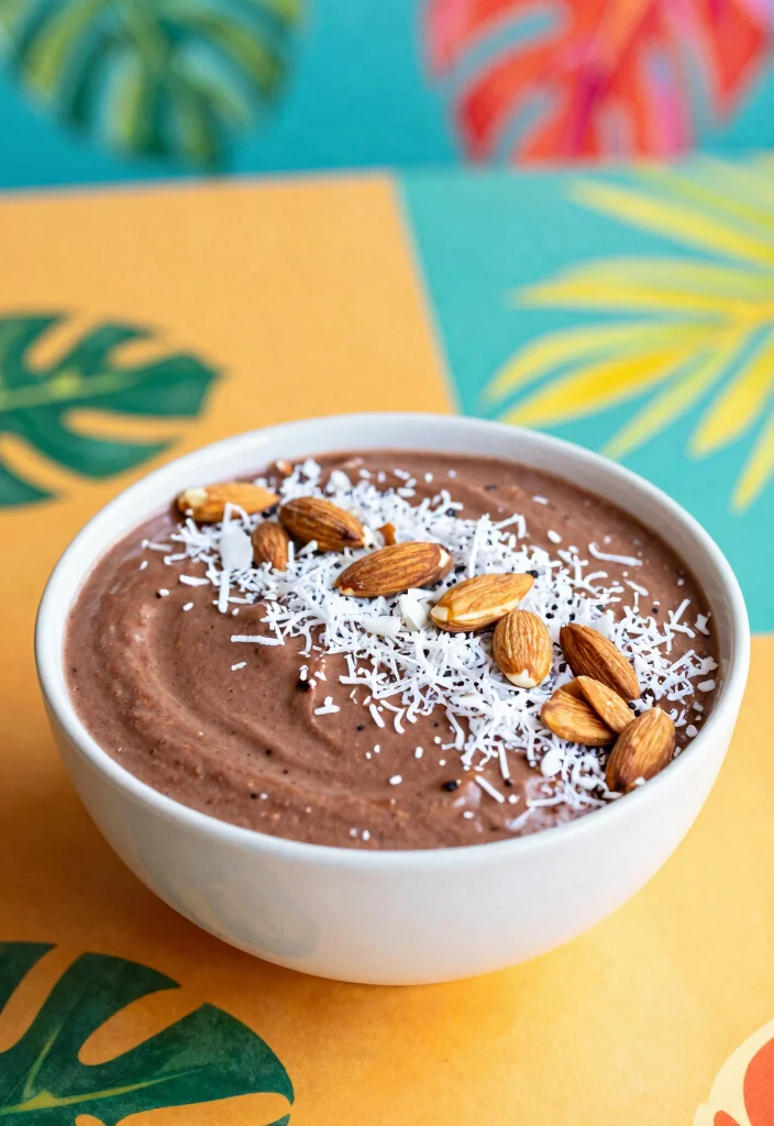 18 Dragon Fruit Smoothie Bowl Recipes Bright and Fresh - 15. Almond Joy Dragon Fruit Bowl 1