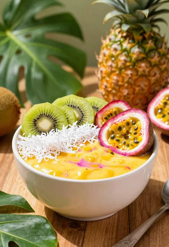 18 Dragon Fruit Smoothie Bowl Recipes Bright and Fresh - 2. Tropical Paradise Dragon Fruit Bowl 1