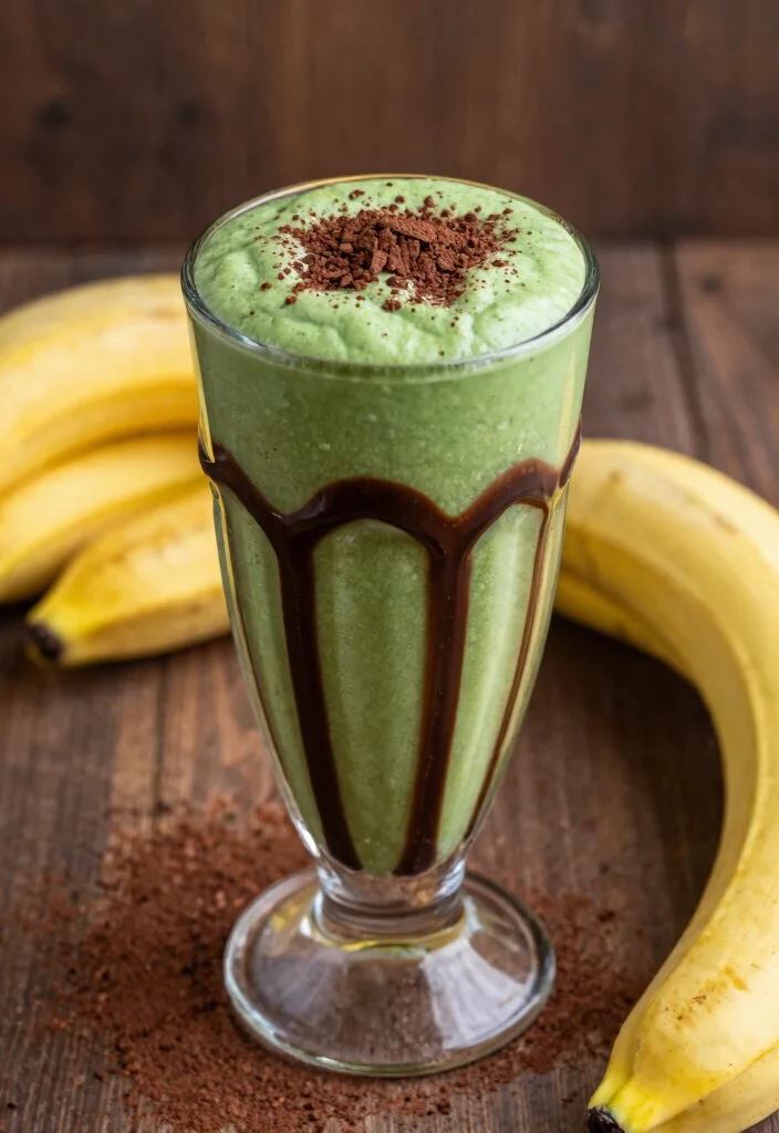 18 Green Detox Smoothie Recipes to Cleanse Your Body - 11. Chocolate Green Smoothie 1