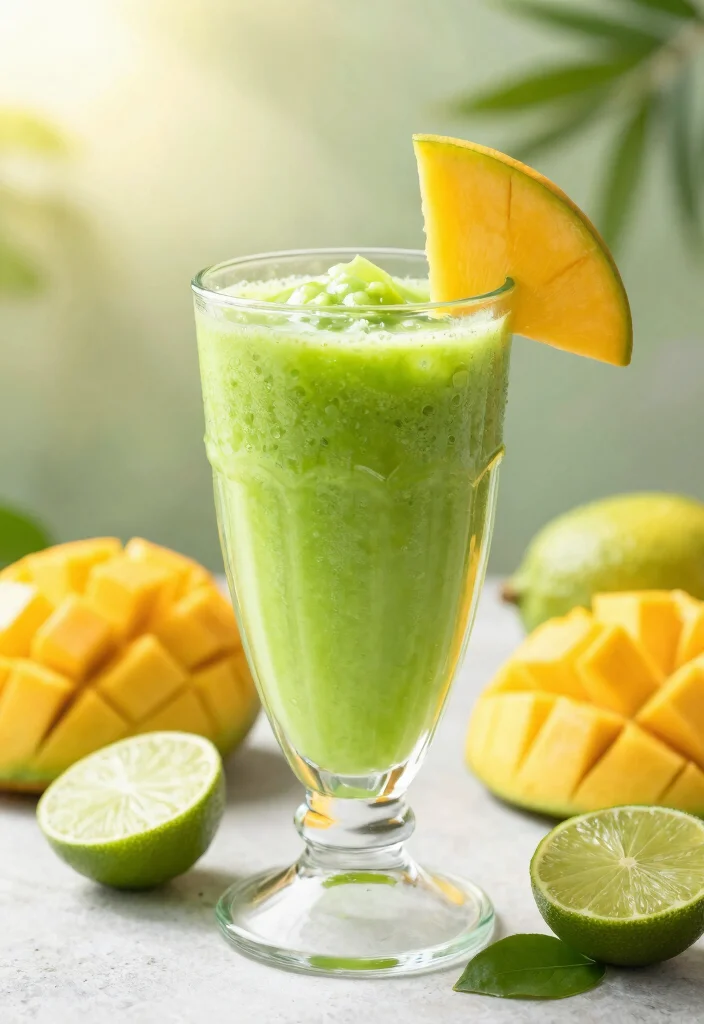 18 Green Detox Smoothie Recipes to Cleanse Your Body - 7. Tropical Green Smoothie 1