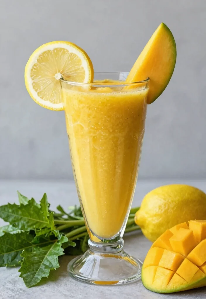 18 Healthy Mango Smoothie Recipes for Weight Loss - 13. Mango Detox Smoothie 1