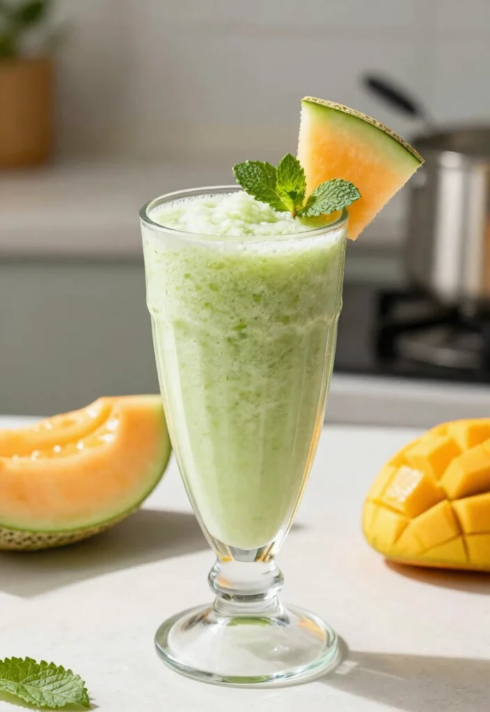 18 Healthy Mango Smoothie Recipes for Weight Loss - 15. Mango Honeydew Smoothie 1