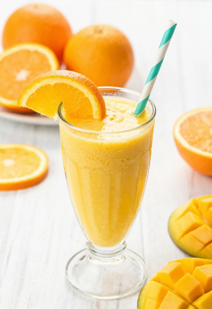18 Healthy Mango Smoothie Recipes for Weight Loss - 17. Mango Citrus Smoothie 1
