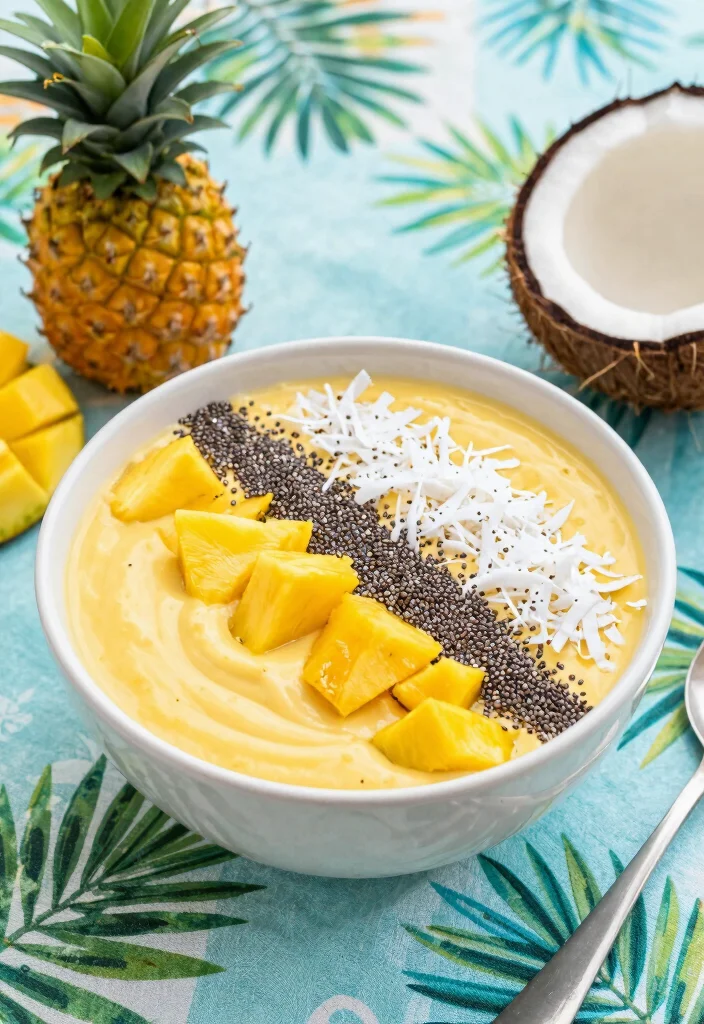 18 Healthy Smoothie Bowl Recipes for Clean Eating - 1. Tropical Mango Paradise Bowl 1