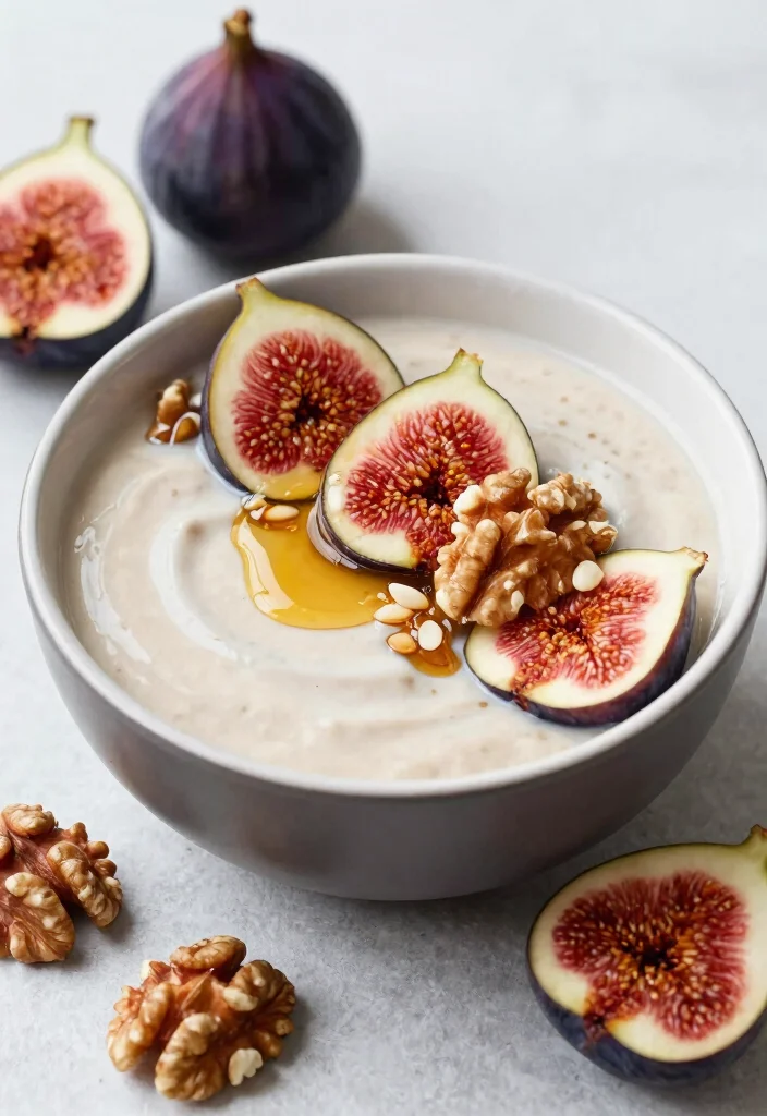18 Healthy Smoothie Bowl Recipes for Clean Eating - 16. Fig and Walnut Bowl 1