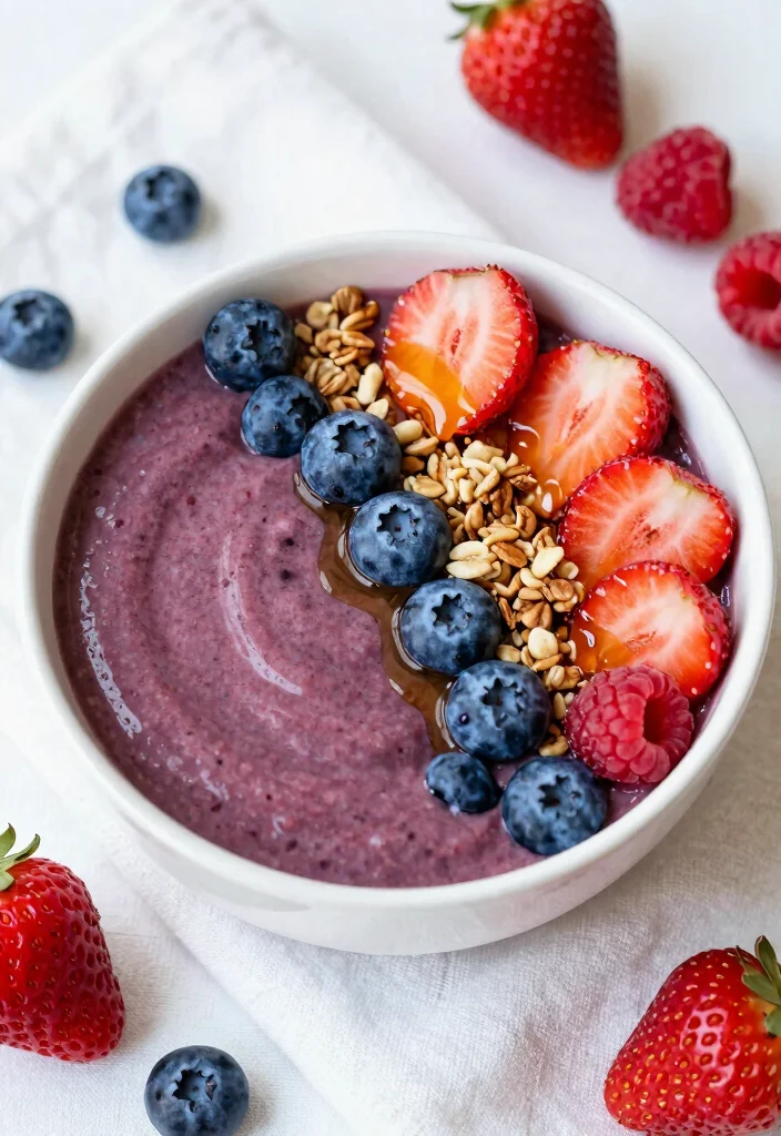 18 Healthy Smoothie Bowl Recipes for Clean Eating - 2. Berry Blast Smoothie Bowl 1