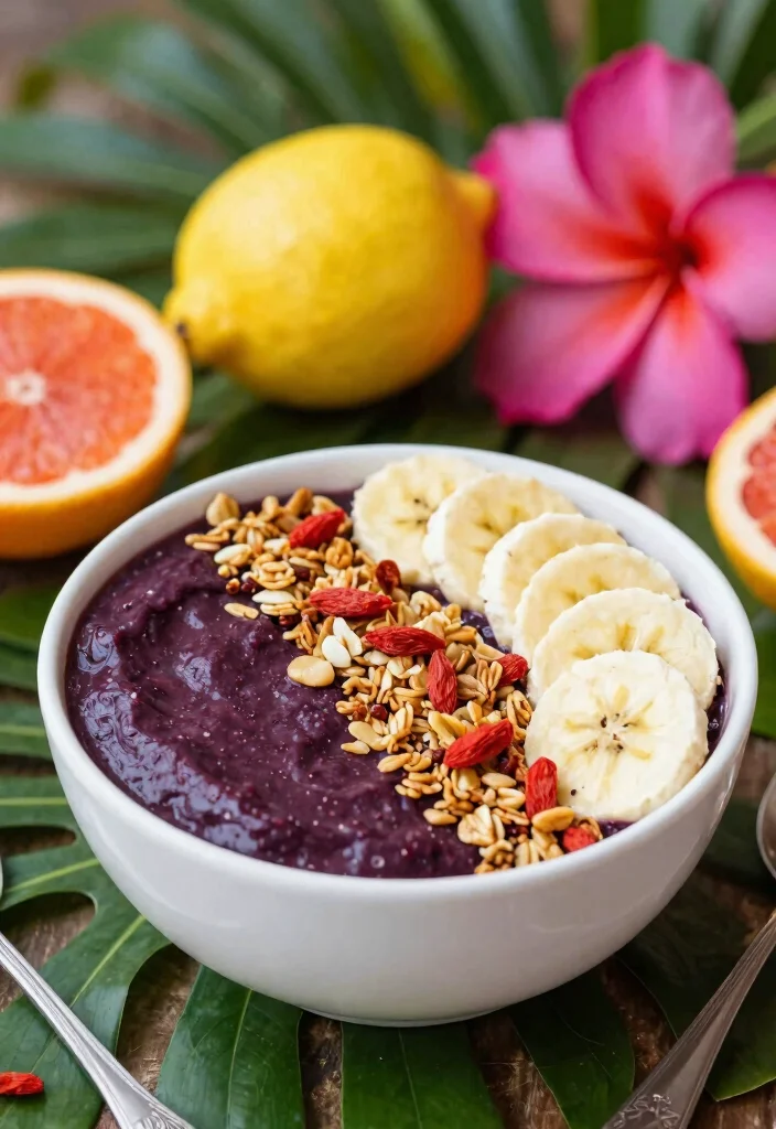 18 Healthy Smoothie Bowl Recipes for Clean Eating - 5. Acai Energy Bowl 1