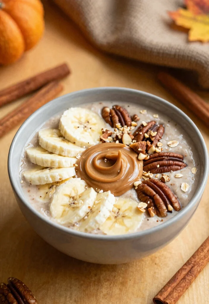 18 Healthy Smoothie Bowl Recipes for Clean Eating - 7. Cinnamon Roll Smoothie Bowl 1