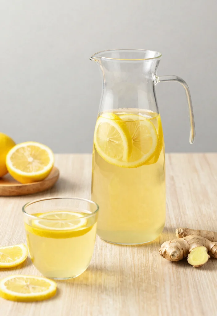 18 Lemon Ginger Detox Water Recipes for Daily Cleanse and Gentle Metabolism Support - 10. Green Tea Lemon Ginger Detox Water 1