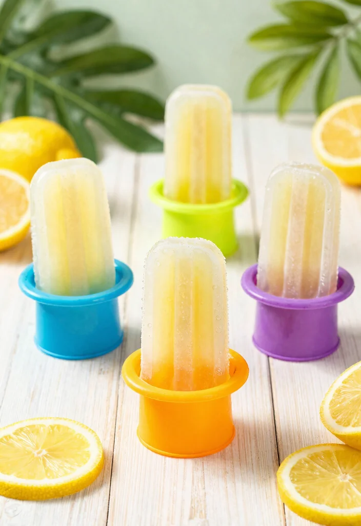 18 Lemon Ginger Detox Water Recipes for Daily Cleanse and Gentle Metabolism Support - 14. Lemon Ginger Detox Water Popsicles 1