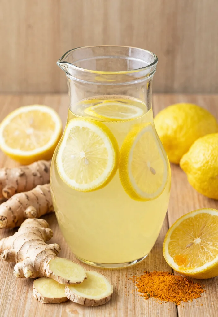 18 Lemon Ginger Detox Water Recipes for Daily Cleanse and Gentle Metabolism Support - 15. Ginger Turmeric Lemon Detox Water 1