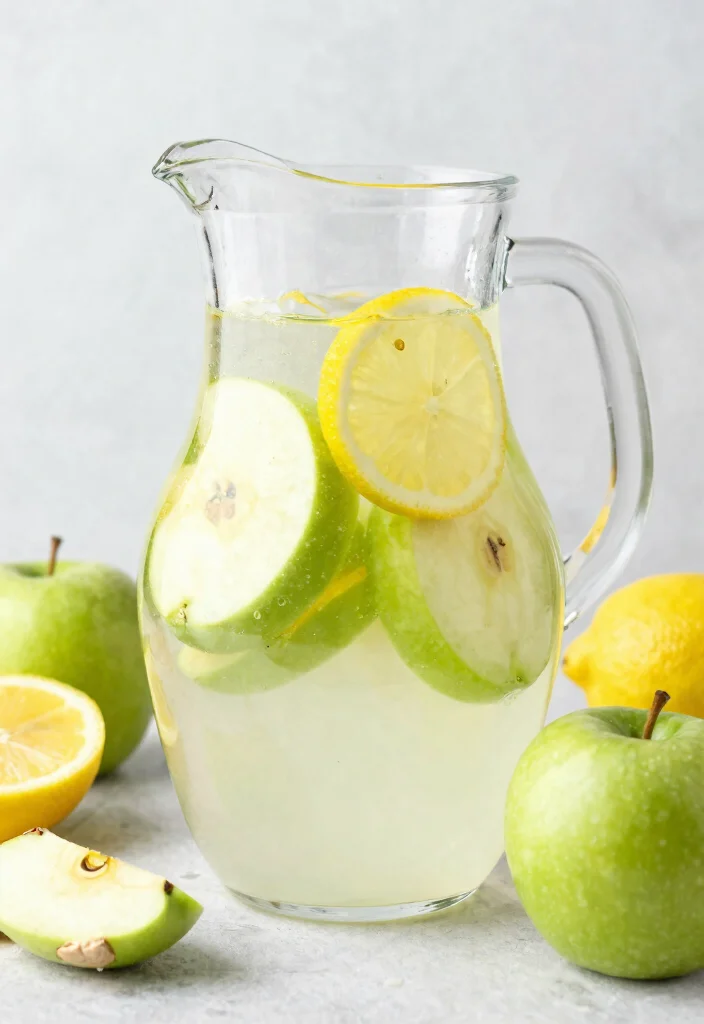 18 Lemon Ginger Detox Water Recipes for Daily Cleanse and Gentle Metabolism Support - 16. Lemon Ginger Detox Water with Green Apples 1