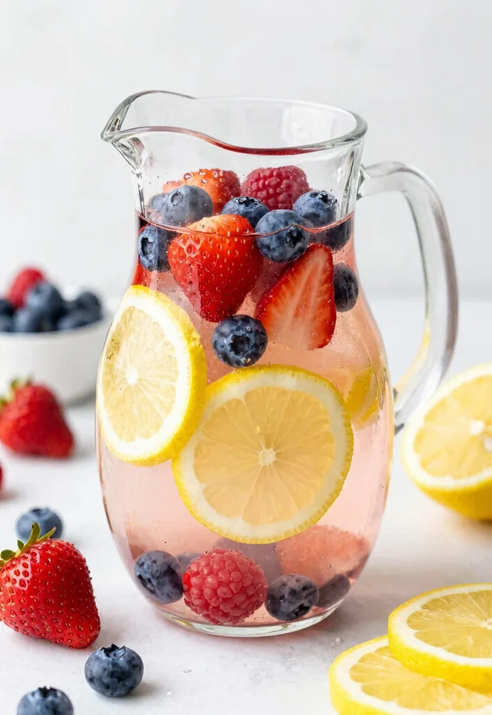 18 Lemon Ginger Detox Water Recipes for Daily Cleanse and Gentle Metabolism Support - 17. Lemon Ginger Detox Water with a Splash of Berries 1