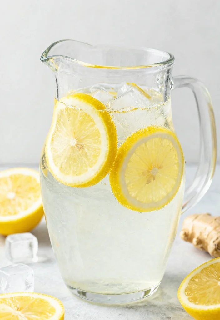 18 Lemon Ginger Detox Water Recipes for Daily Cleanse and Gentle Metabolism Support - 18. Sparkling Lemon Ginger Detox Water 1