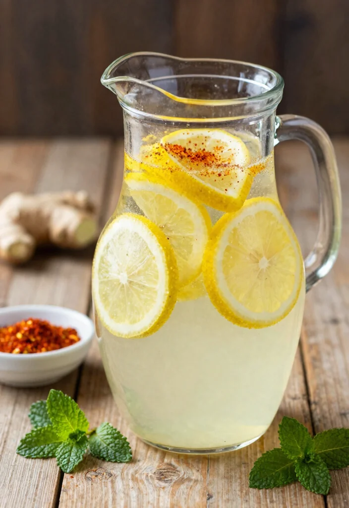 18 Lemon Ginger Detox Water Recipes for Daily Cleanse and Gentle Metabolism Support - 3. Spicy Lemon Ginger Detox Water 1