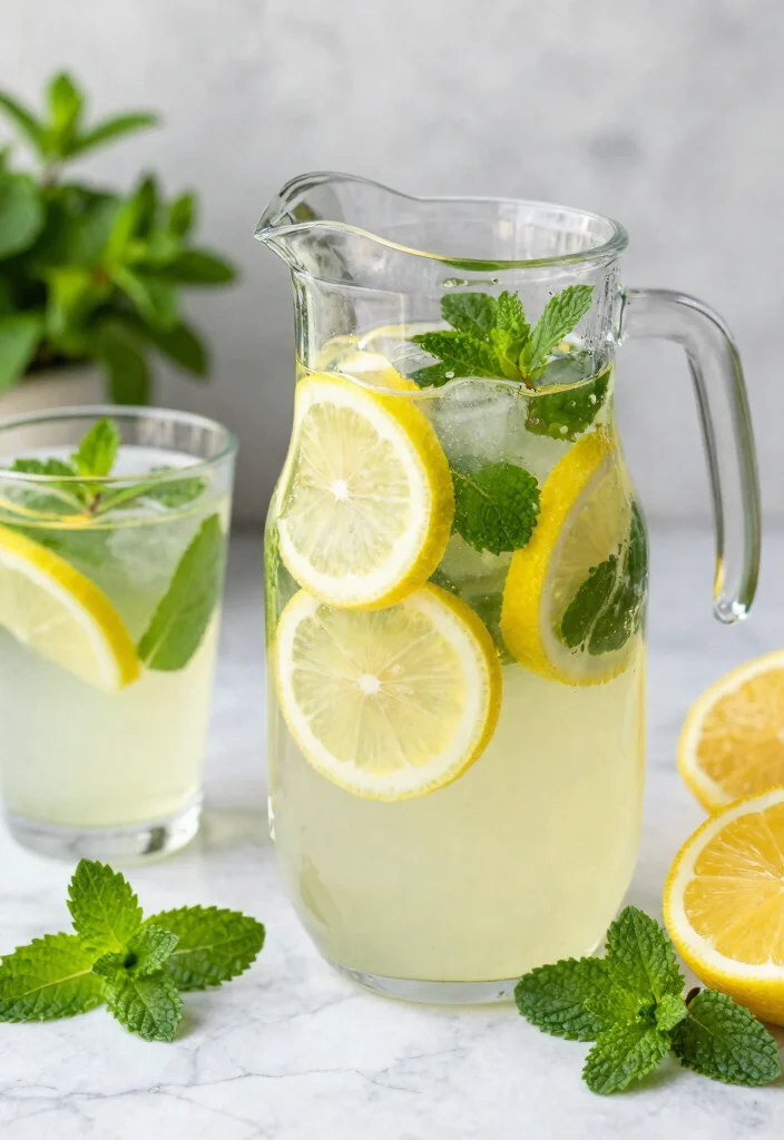 18 Lemon Ginger Detox Water Recipes for Daily Cleanse and Gentle Metabolism Support - 4. Minty Lemon Ginger Detox Water 1