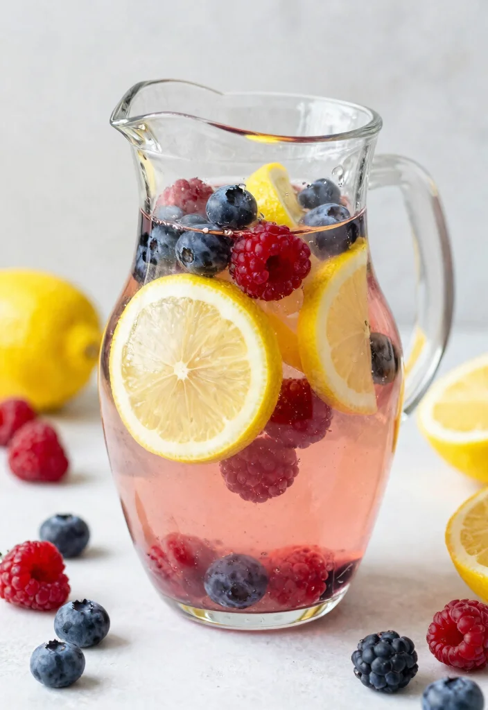 18 Lemon Ginger Detox Water Recipes for Daily Cleanse and Gentle Metabolism Support - 5. Berry Lemon Ginger Detox Water 1