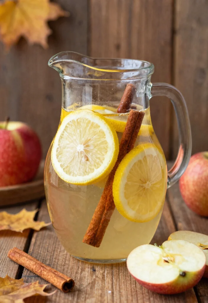 18 Lemon Ginger Detox Water Recipes for Daily Cleanse and Gentle Metabolism Support - 9. Apple Cinnamon Lemon Ginger Detox Water 1