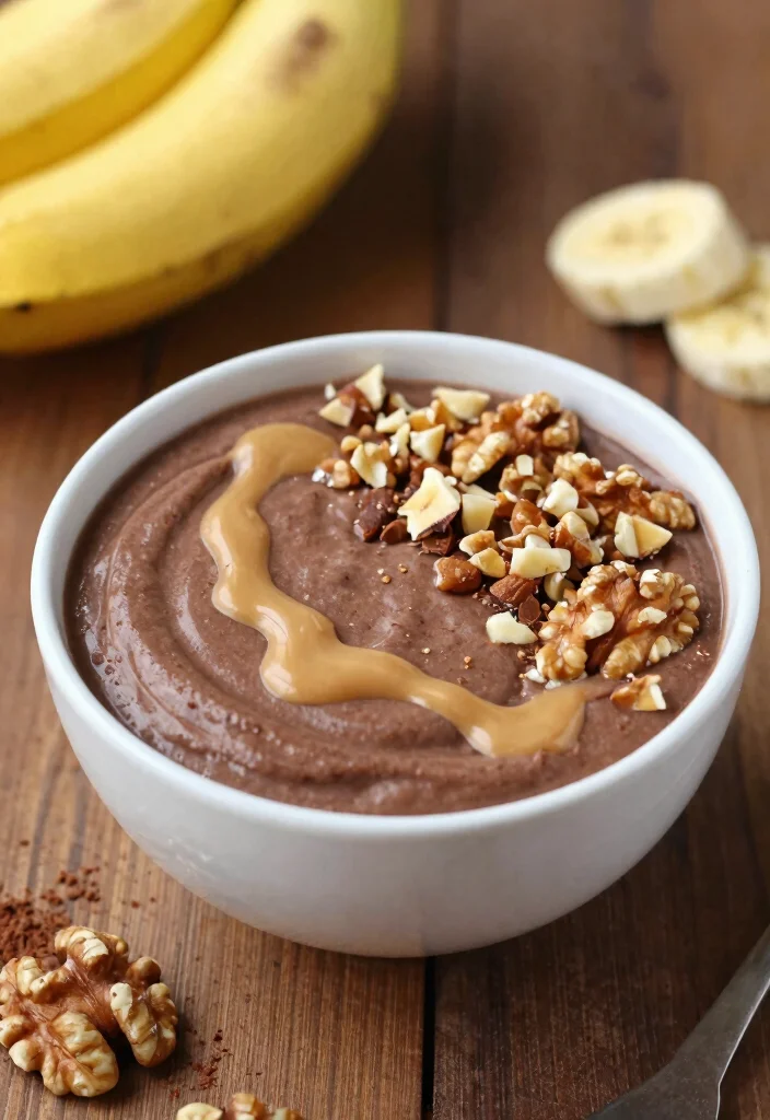 18 Low Calorie Smoothie Bowl Recipes Under 300 Calories - 13. Chocolate Banana Bowl 1