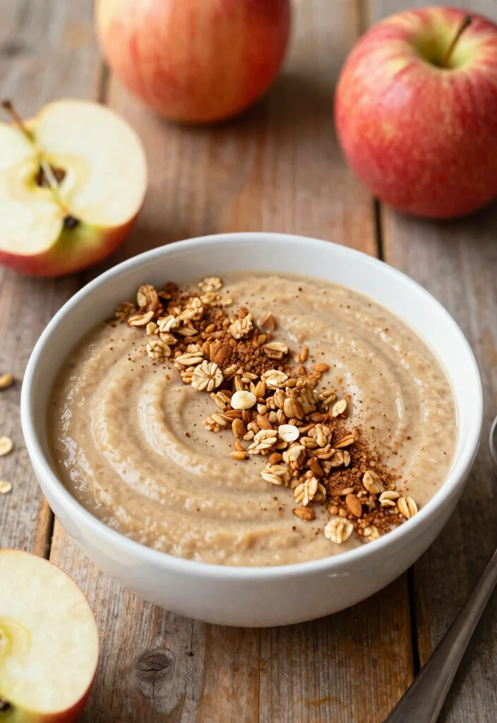 18 Low Calorie Smoothie Bowl Recipes Under 300 Calories - 16. Apple Pie Smoothie Bowl 1