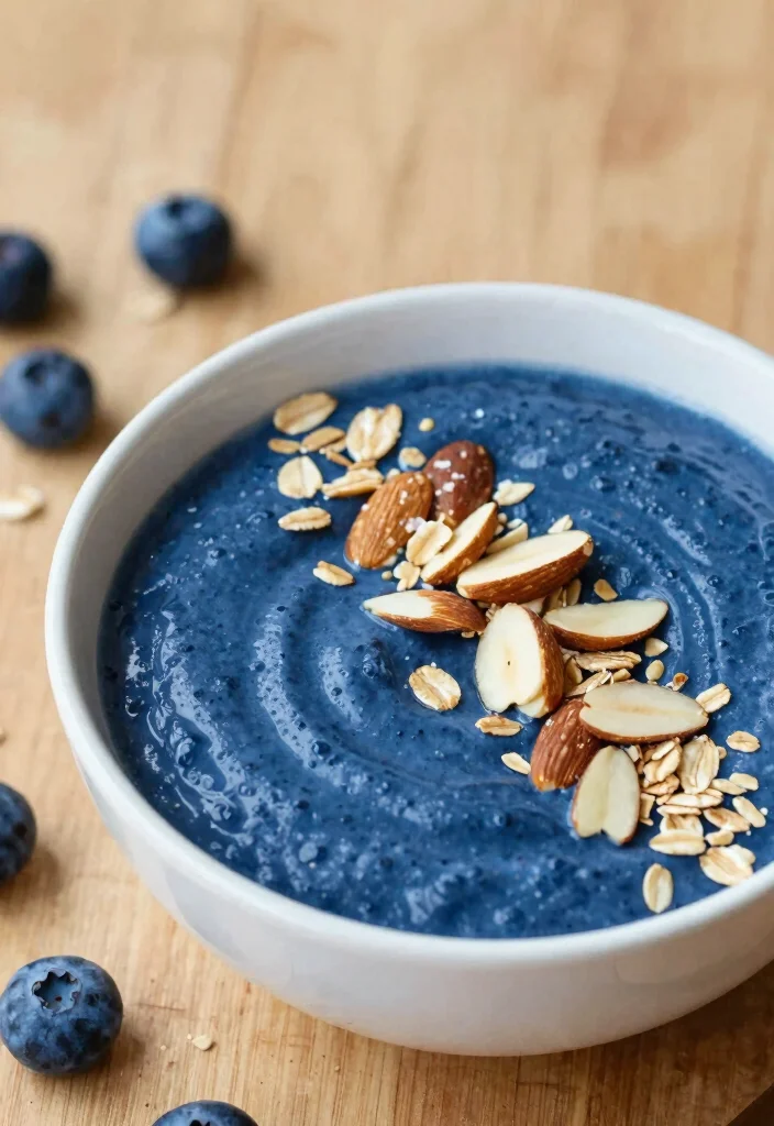 18 Low Calorie Smoothie Bowl Recipes Under 300 Calories - 17. Blueberry Oatmeal Bowl 1