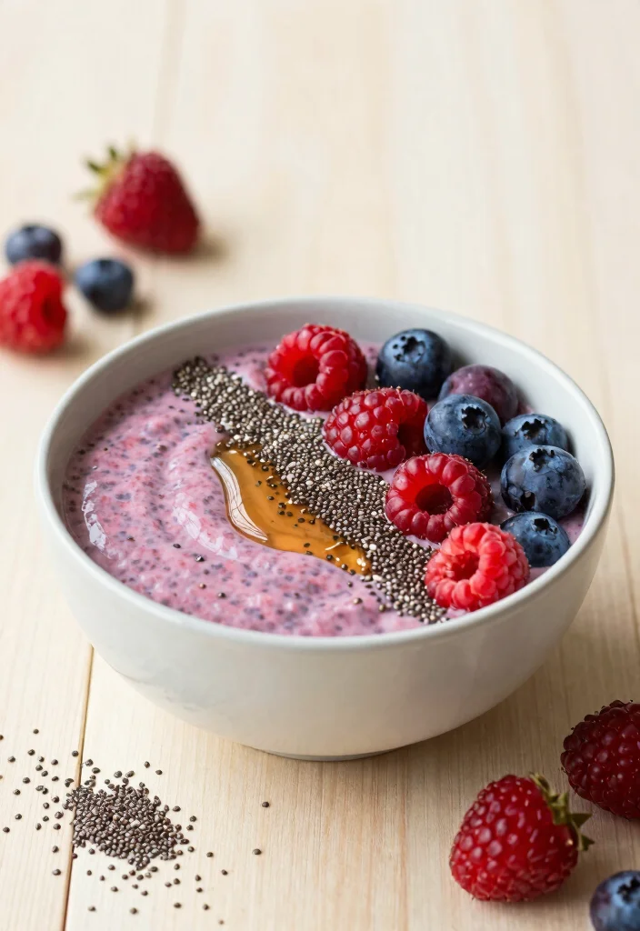 18 Low Calorie Smoothie Bowl Recipes Under 300 Calories - 4. Berry Chia Bowl 1